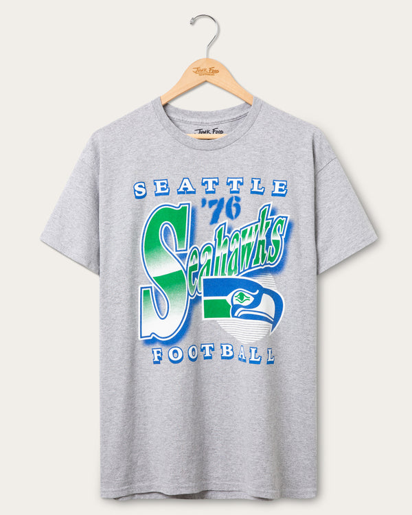 junk food clothing Seattle Seahawks Bootleg Flea Market Tee Heather Grey