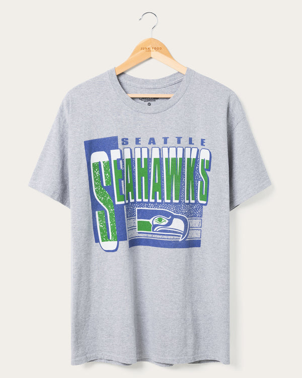 junk food clothing Seattle Seahawks Complete Tee Heather Gray