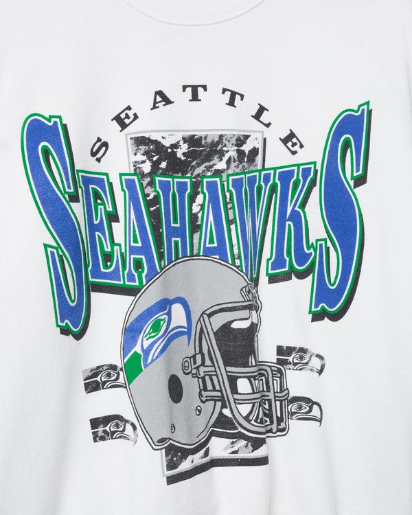 Junk Food Clothing Seattle Seahawks Conversion Flea Market Crew Fleece White