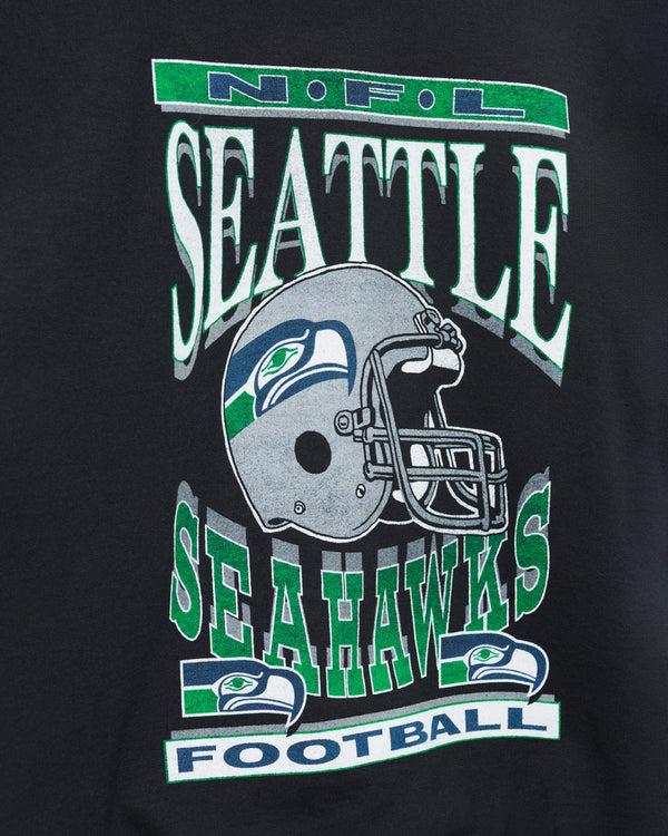 Junk Food Clothing Seattle Seahawks Helmet Flea Market Crew Black