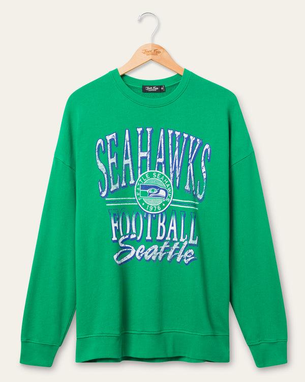 junk food clothing Seattle Seahawks Lateral Crew Fleece Kelly
