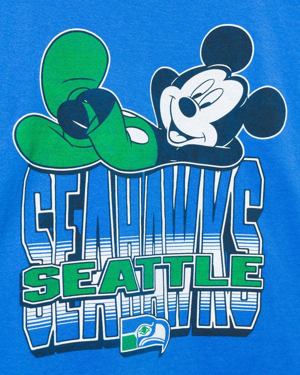 Junk Food Clothing Seattle Seahawks Mickey Kick Back Tee Royal