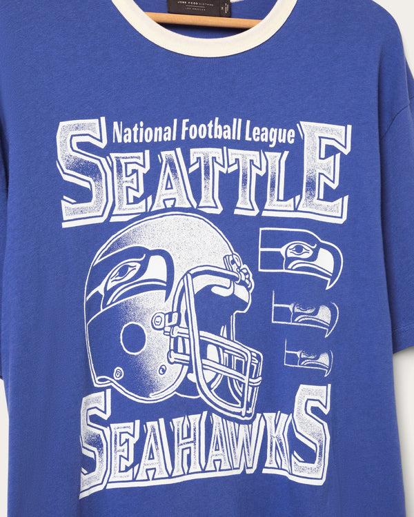Junk Food Clothing Seattle Seahawks Oversized Ringer Tee Liberty