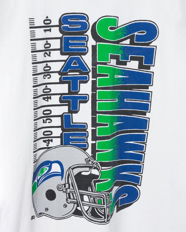 Junk Food Clothing Seattle Seahawks Yardage Flea Market Tee White