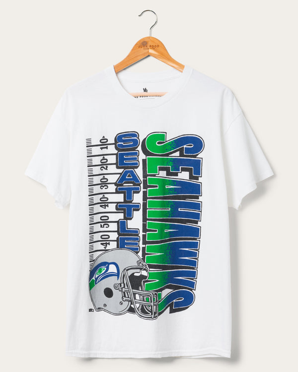 junk food clothing Seattle Seahawks Yardage Flea Market Tee White