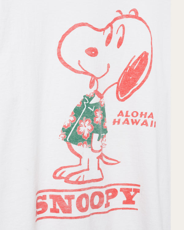 Junk Food Clothing Snoopy Aloha Hawaii Flea Market Tee White