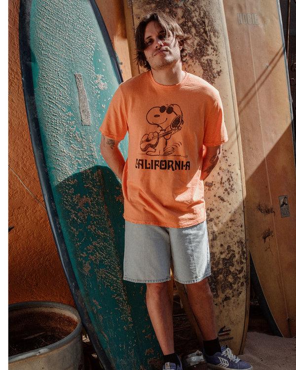 Junk Food Clothing Snoopy California Vintage Tee Copper Tan