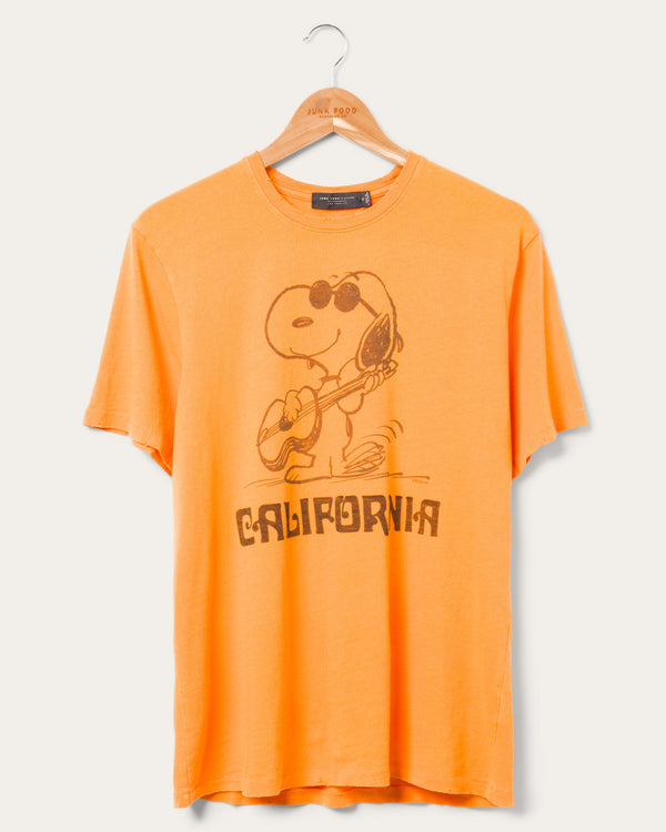 junk food clothing Snoopy California Vintage Tee Copper Tan