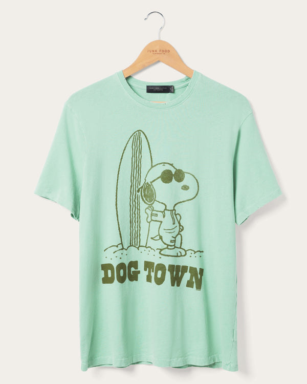 junk food clothing Snoopy Dog Town Vintage Tee Dusty Jade Green