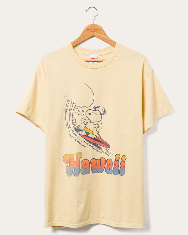 junk food clothing Snoopy Hawaii Flea Market Tee Vegas Gold