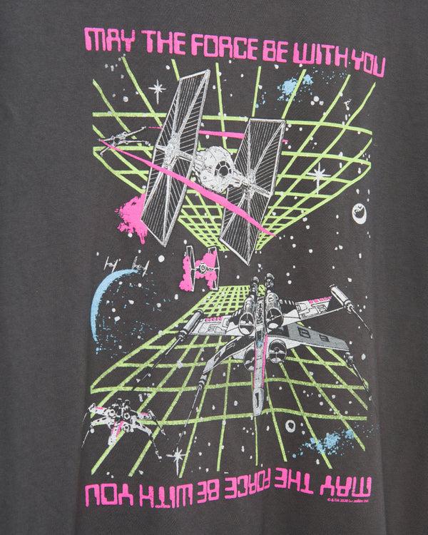Junk Food Clothing Star Wars™ May The Force Be With You Vintage Tee Vintage Black