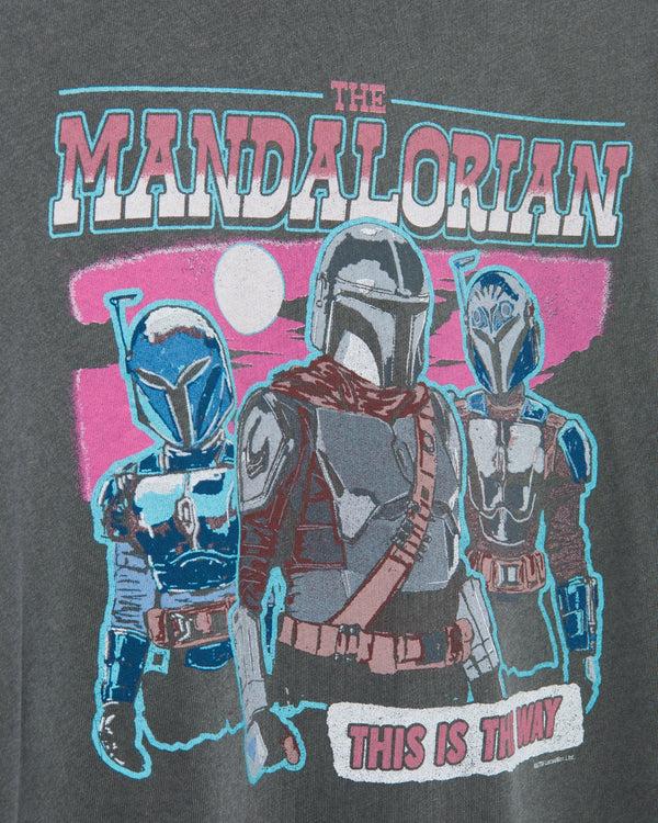 Junk Food Clothing Star Wars™ The Mandalorian™ This Is The Way™ Vintage Tee Vintage Black