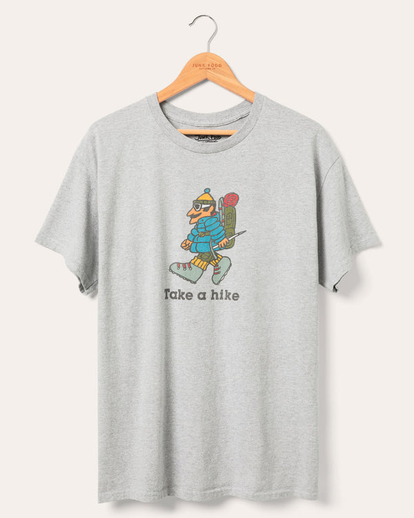 junk food clothing Take A Hike Flea Market Tee Heather Grey