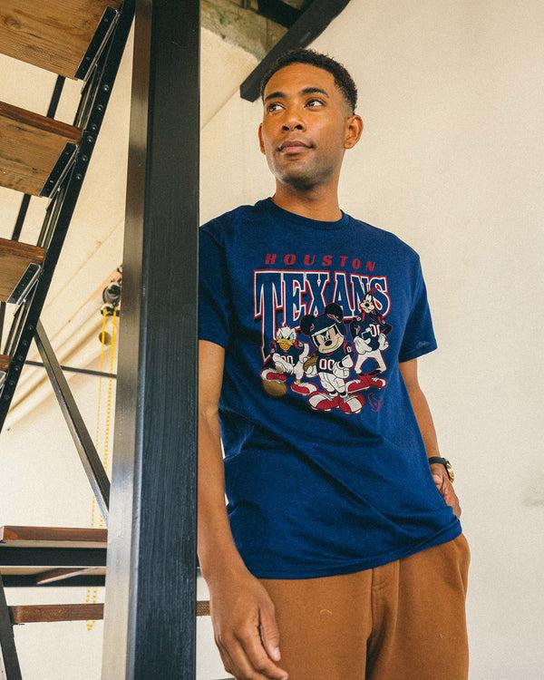 Junk Food Clothing Texans Disney Huddle Up Tee Navy