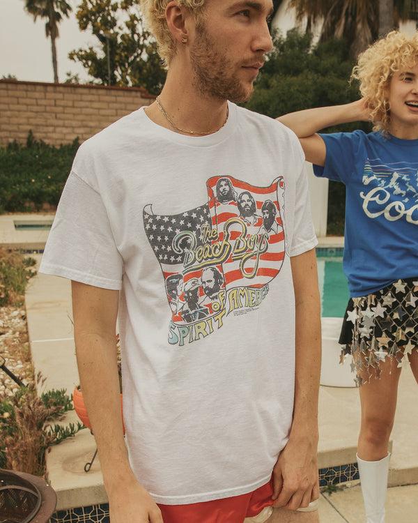 Junk Food Clothing The Beach Boys USA Flea Market Tee White