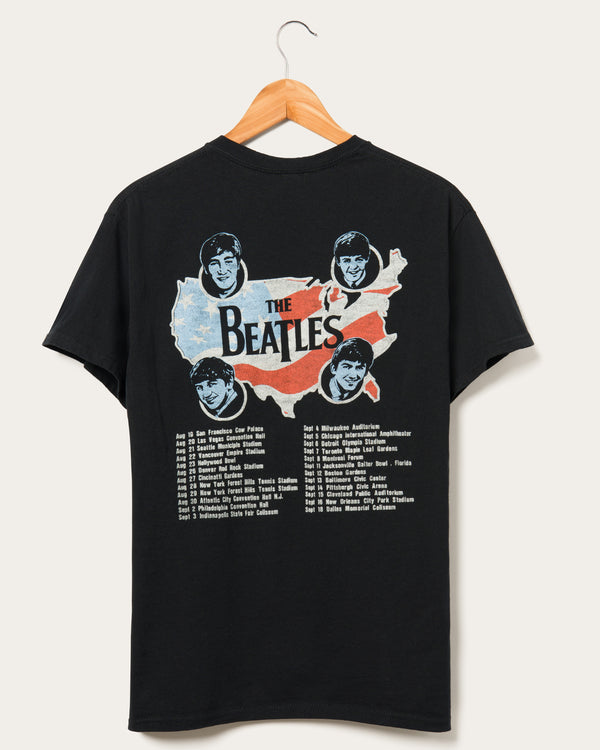 Junk Food Clothing The Beatles First U.S. Tour Flea Market Tee Black