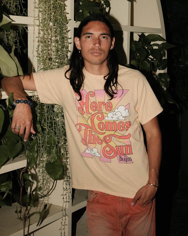 Junk Food Clothing The Beatles Here Comes The Sun Flea Market Tee Vegas Gold