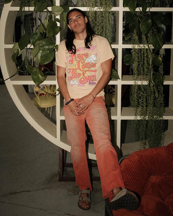 Junk Food Clothing The Beatles Here Comes The Sun Flea Market Tee Vegas Gold