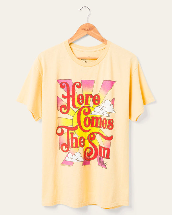 junk food clothing The Beatles Here Comes The Sun Flea Market Tee Vegas Gold