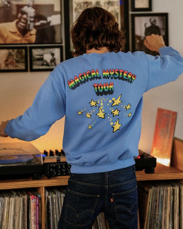 Junk Food Clothing The Beatles Magical Mystery Tour Flea Market Fleece Carolina Blue