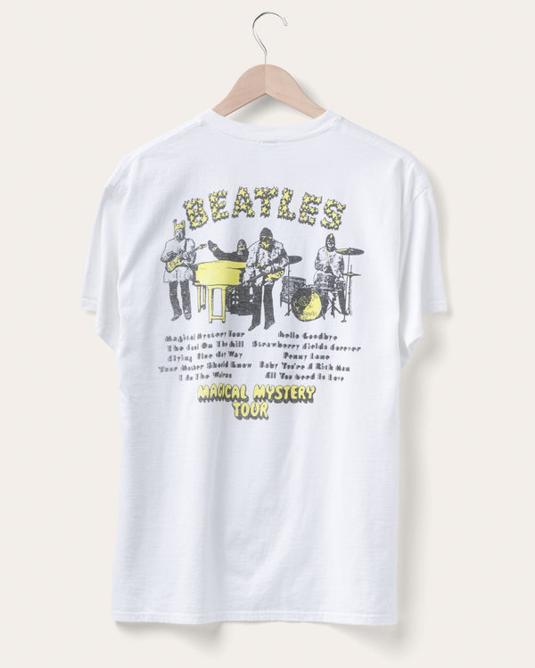 Junk Food Clothing The Beatles Magical Mystery Tour Flea Market Tee White