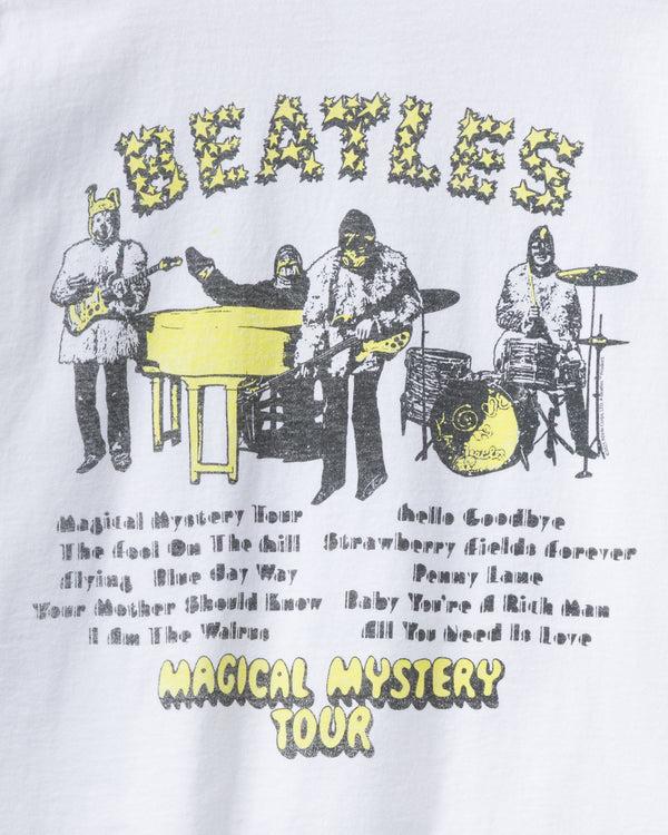 Junk Food Clothing The Beatles Magical Mystery Tour Flea Market Tee White