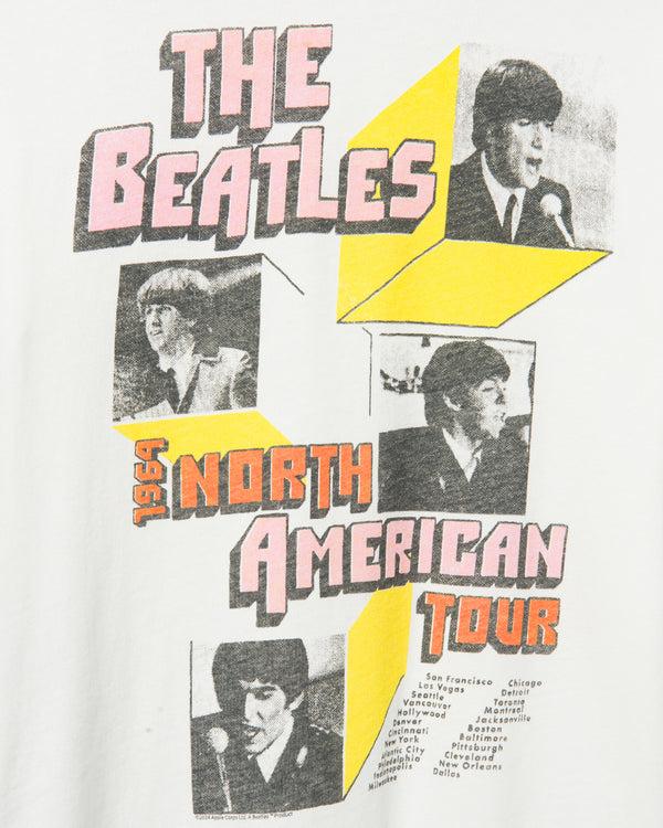 Junk Food Clothing The Beatles North American Tour 3D Boxes Vintage Tee Vintage White