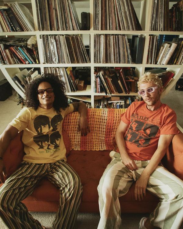 Junk Food Clothing The Beatles Portrait Vintage Tee Dusty Citron