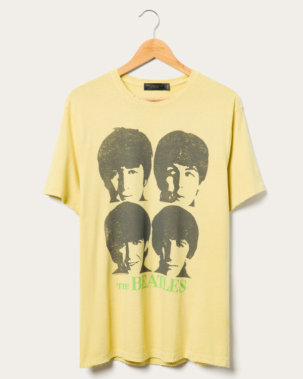 junk food clothing The Beatles Portrait Vintage Tee Dusty Citron
