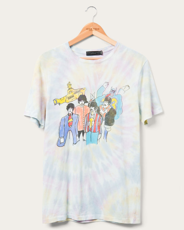 junk food clothing The Beatles Yellow Sub Tie Dye Vintage Tee Tie Dye