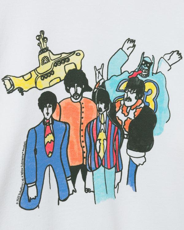 Junk Food Clothing The Beatles Yellow Submarine Cartoon Flea Market Fleece White