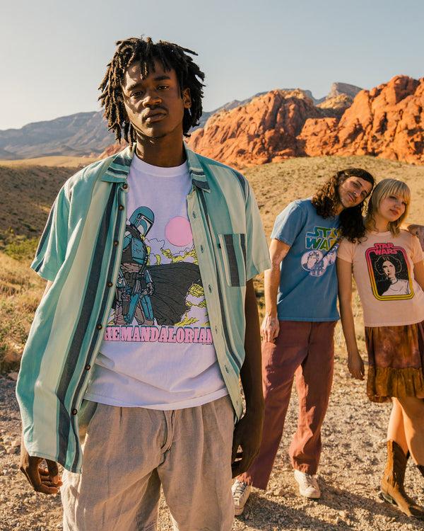 Junk Food Clothing The Mandalorian Sky Flea Market Tee White