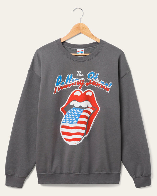 junk food clothing The Rolling Stones America '78 Flea Market Fleece Charcoal