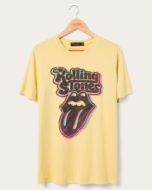 junk food clothing The Rolling Stones Logo Vintage Tee Dusty Citron