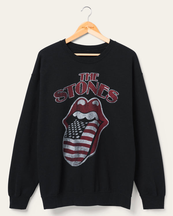 junk food clothing The Rolling Stones North America 1981 Flea Market Fleece Black