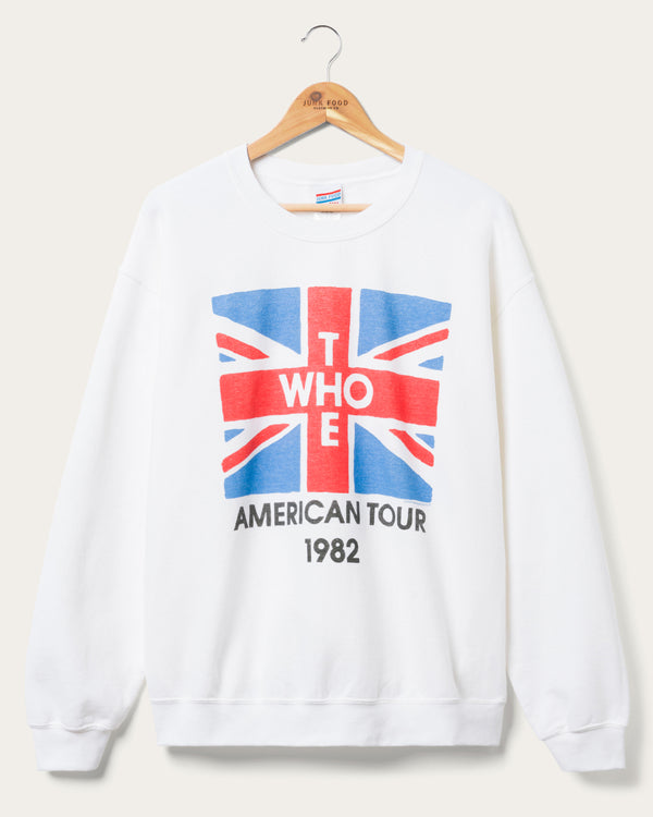 junk food clothing The Who American Tour 1982 Flea Market Fleece White
