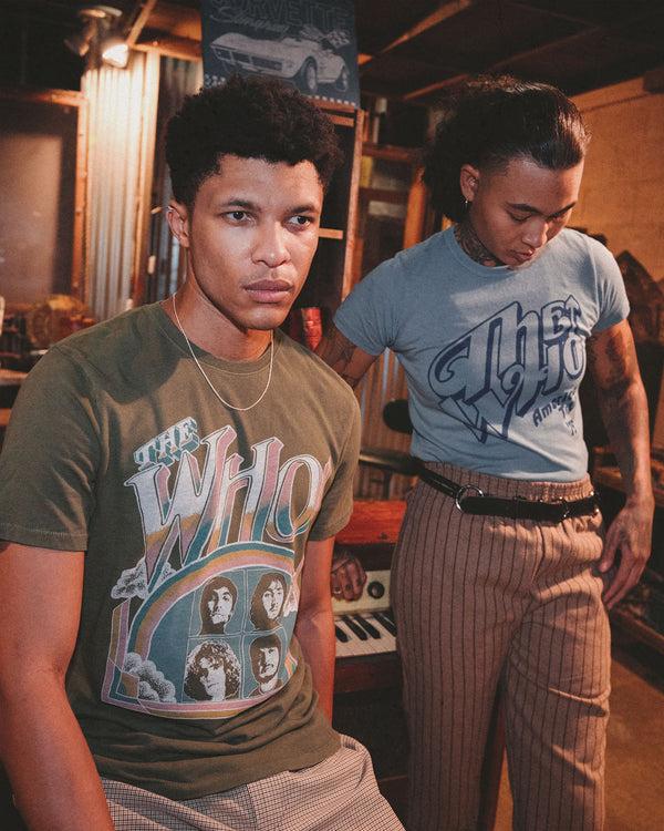 Junk Food Clothing The Who US Tour '76 Vintage Tee Deep Moss