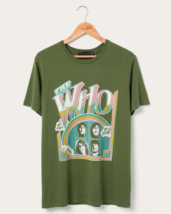 junk food clothing The Who US Tour '76 Vintage Tee Deep Moss