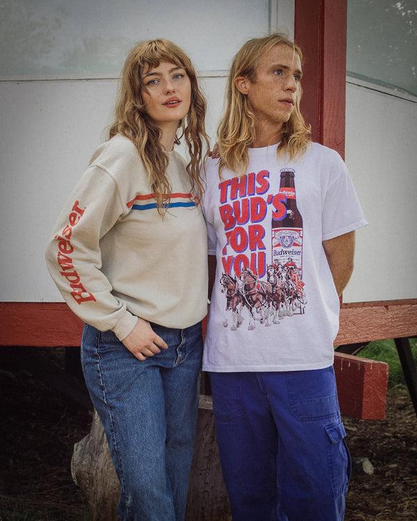 Junk Food Clothing This Bud's For You Flea Market Tee White