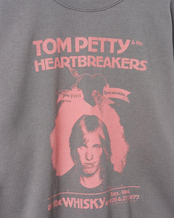 Junk Food Clothing Tom Petty At The Whiskey Flea Market Crew Charcoal