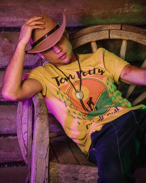 Junk Food Clothing Tom Petty Climb That Hill Vintage Tee Dusty Citron