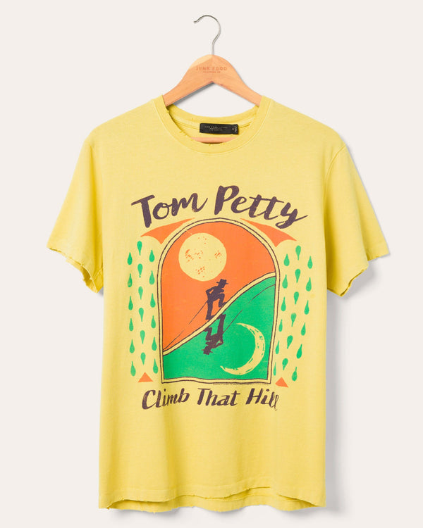 junk food clothing Tom Petty Climb That Hill Vintage Tee Dusty Citron