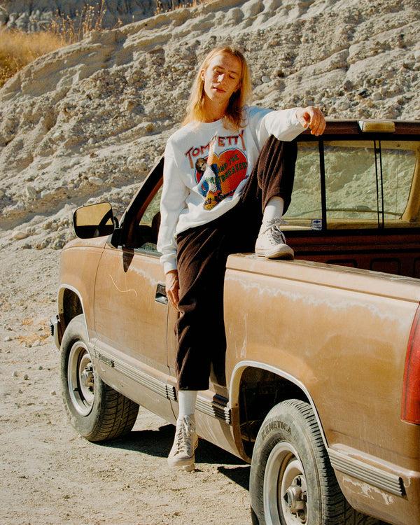 Junk Food Clothing Tom Petty Damn The Torpedoes Flea Market Fleece White