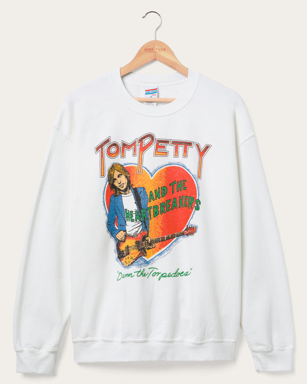 junk food clothing Tom Petty Damn The Torpedoes Flea Market Fleece White