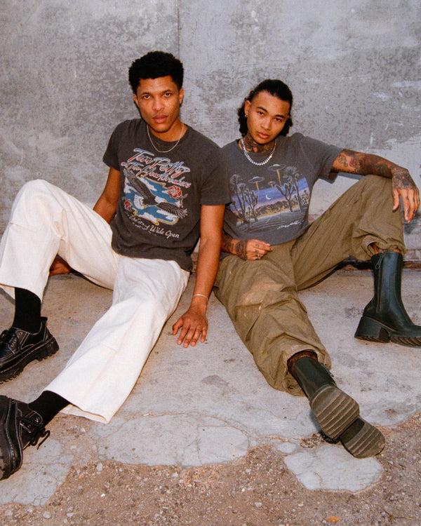 Junk Food Clothing Tom Petty Eagle Vintage Tee Vintage Black