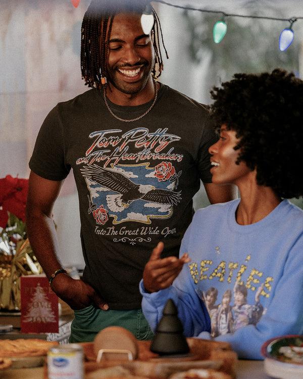 Junk Food Clothing Tom Petty Eagle Vintage Tee Vintage Black