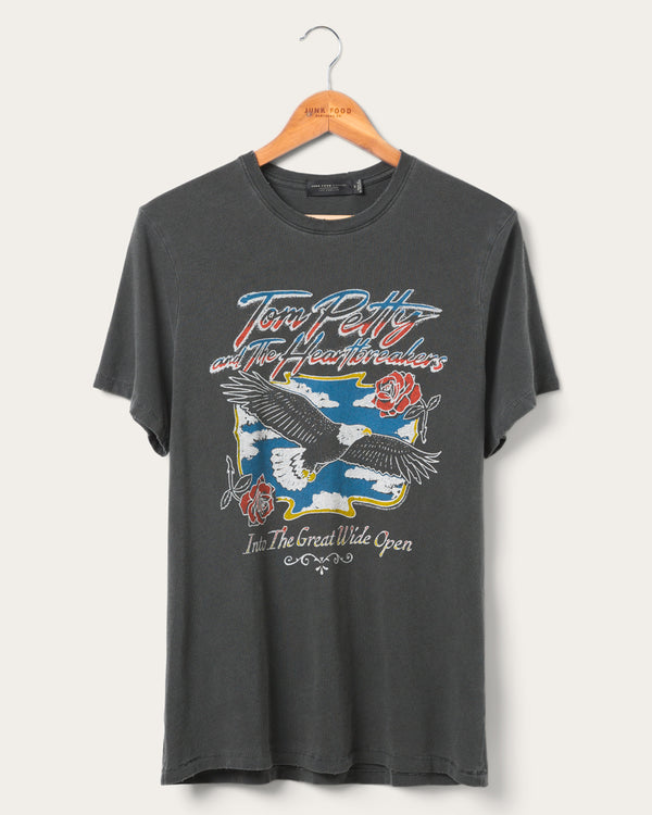 junk food clothing Tom Petty Eagle Vintage Tee Vintage Black