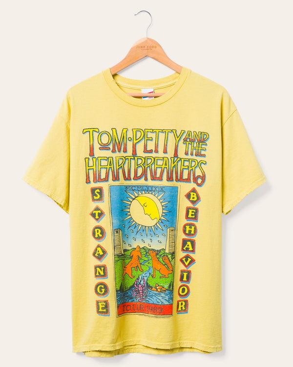 junk food clothing Tom Petty Strange Behavior Flea Market Tee Dusty Citron