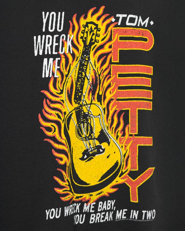 Junk Food Clothing Tom Petty You Wreck Me Flea Market Tee Black