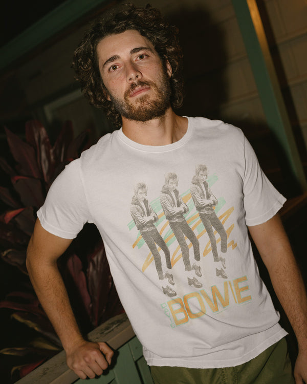 Junk Food Clothing Triple David Bowie Vintage Tee Vintage White